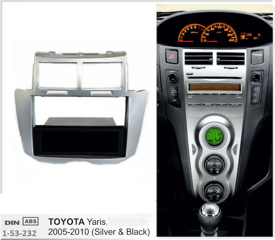 2 Din Fascia Panel For Toyota Yaris 2006 2011