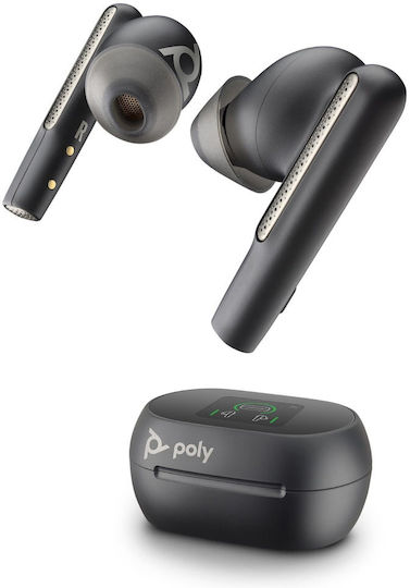 Plantronics Voyager Free 60+ UC In-ear Bluetooth Handsfree Căști cu Carcasă de Încărcare Negru