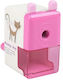Tpster Plastic Sharpener Pink with Crank 1pcs