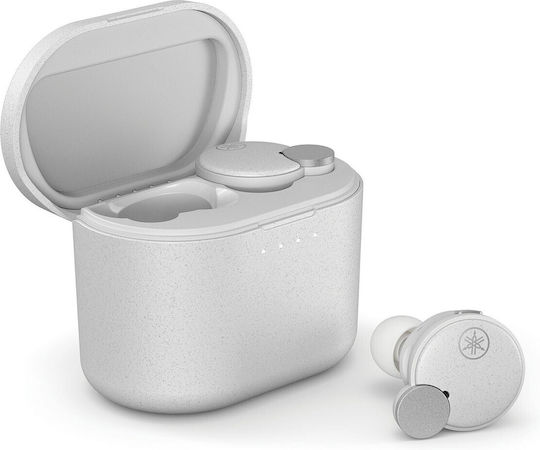 Yamaha TW-E7B In ear Bluetooth хендсфри Слушалки с Устойчивост на Пот и Кутийка за Зареждане Бял