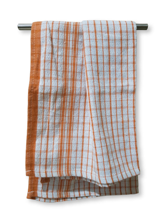 Casa Colori Tea Towel from 100% Cotton in Orange Color 50x50cm