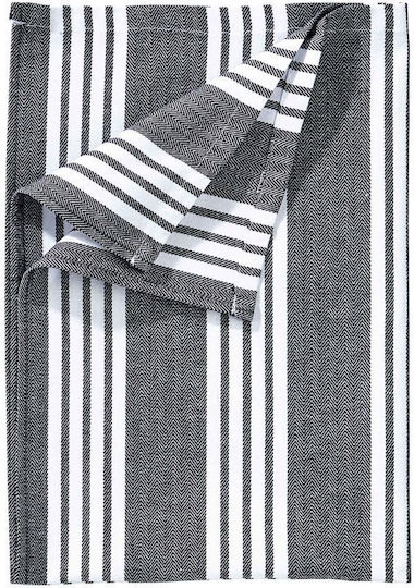 Butlers Handtuch aus 100% Baumwolle in Schwarz Farbe 70x50cm