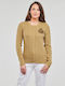 Ralph Lauren MONTIVA Damen Langarm Pullover Baumwolle Beige