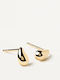 P D Paola Earrings made of Silver Gold Plated with Stones