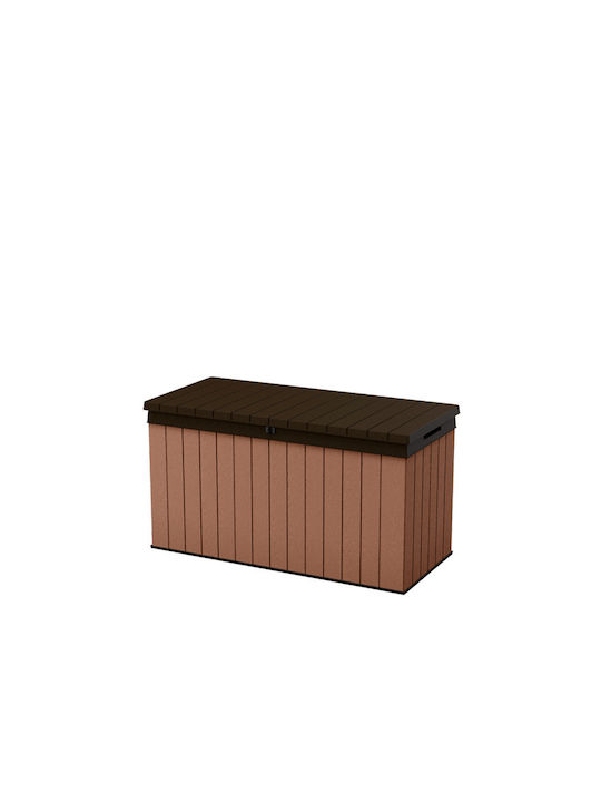 Keter Außenlagerbox Darwin aus Polypropylen 570Es Braun L132.2xB55.7xH71.2cm