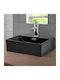 ML-Design Επικαθήμενος Νιπτήρας Κεραμικός 41.5x36.5x13cm Μαύρος