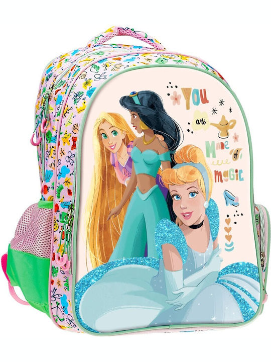 Gim Princess Summer Fun Ghiozdan Scoala de Spate Scoala Primara Multicolor cu Husă pentru Sticlă de Apă 27 Litri