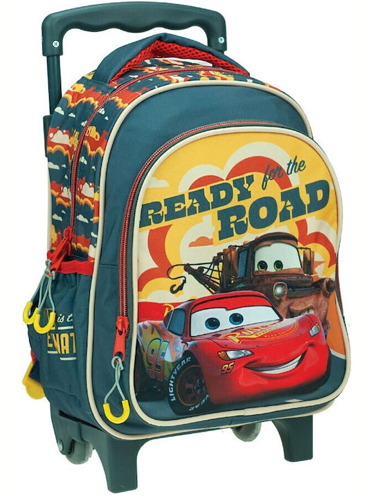 Gim Cars On The Road School Bag Trolley Kindergarten Multicolored