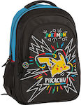 Graffiti Pokemon School Bag Backpack Elementary, Elementary in Black color L30 x W14 x H44cm