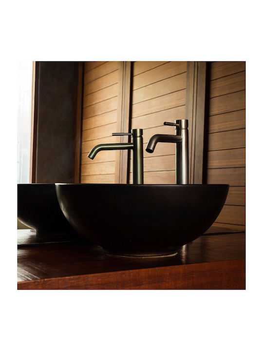 ML-Design Aufgesetztes Waschbecken Keramik 32x32x13.5cm Schwarz