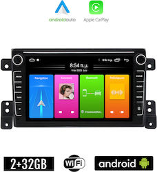 Kirosiwa Ηχοσύστημα Αυτοκινήτου για Suzuki Grand Vitara 2005-2015 (Bluetooth/USB/WiFi/GPS/Apple-Carplay/Android-Auto) με Οθόνη Αφής 8"