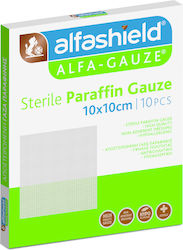 Alfashield Paraffin Nicht steril Gazen 10x10cm 10pcs