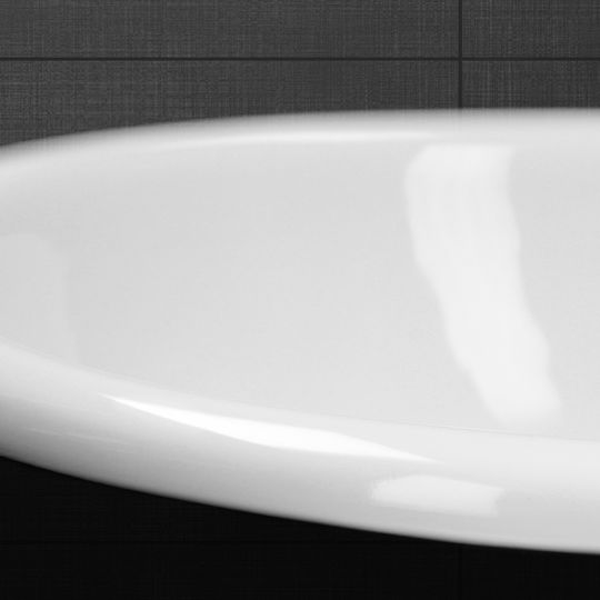 ML-Design Ένθετος Νιπτήρας Κεραμικός 57x48.5x19.5cm Λευκός