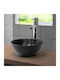 ML-Design Deasupra Blatului Chiuvetă Ceramică 28x28x15cm Negru