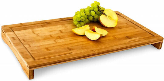 Relaxdays Rectangular Bamboo Chopping Board Brown 52x29cm