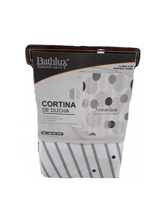 Bathlux Fabric Shower Curtain 180x180cm Purple