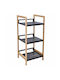 Shelving Unit Floor Black 30x30x70cm