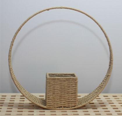 Paperpack Net Übertopf Korbweide Beige 41.5x41.5εκ.