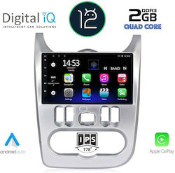 Digital IQ Car Audio System for Renault Logan Dacia Duster / Logan / Sandero 2006-2012 (Bluetooth/USB/WiFi/GPS/Apple-Carplay) with Touch Screen 9"