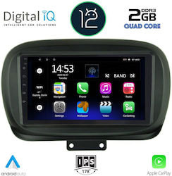 Digital IQ Sistem Audio Auto pentru Fiat 500X 2014> (Bluetooth/USB/WiFi/GPS/Apple-Carplay) cu Ecran Tactil 9"