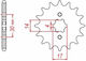 Front Sprocket for Suzuki Address