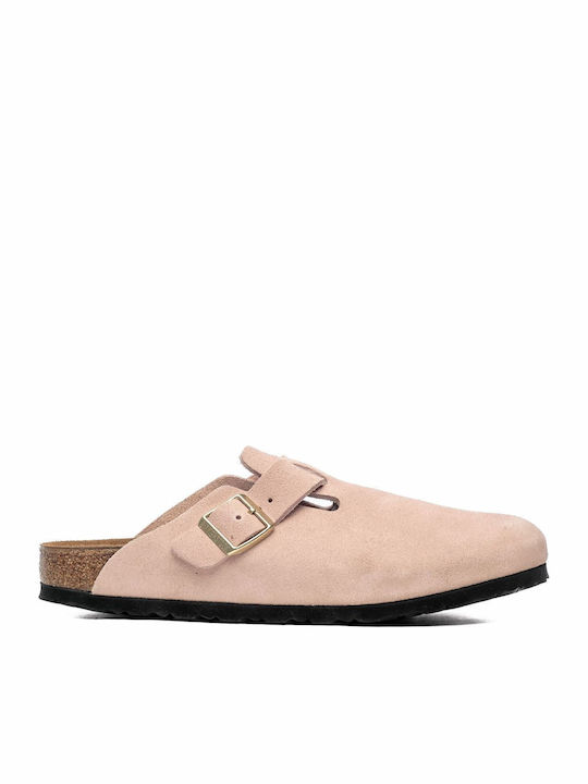 Birkenstock Boston Suede Suede Σαμπό Γυναικείες...