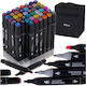ikonka Design Markers 1mm Multicolour 48pcs