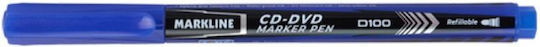 Linc CD/DVD-Marker 5mm Blau 10Stück