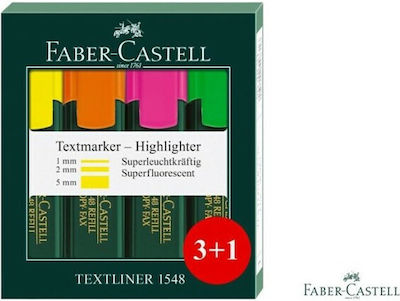 Faber Highlighters Multicolour 4pcs