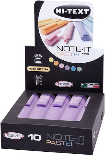 Etafelt Hi-Text Highlighters Purple 10pcs