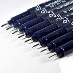 Snowman Design Marker Black