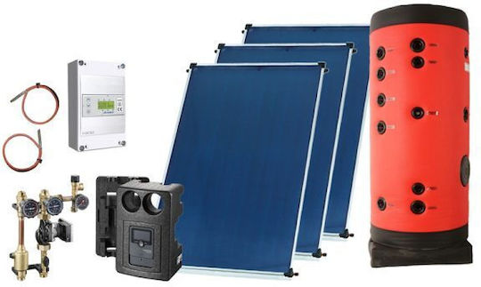 MasterSOL Σύστημα Βεβιασμένης Κυκλοφορίας 150lt/4m² Glass με έναν Εναλλάκτη Διπλής Ενέργειας