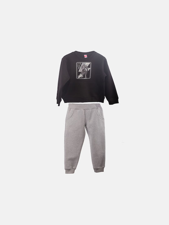 Joyce Kids Sweatpants Set Black 2pcs