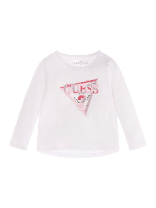 Guess Kids Blouse Long Sleeve White