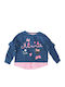 Kinderhemd Langarm Blau Minnie Mouse