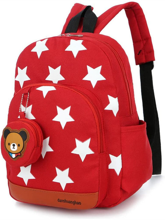 Bagtrotter Schulranzen Rucksack Kindergarten Rot mit Flaschenhalter