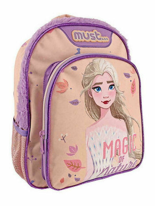 Frozen District School Bag Backpack Elementary, Elementary in Pink color