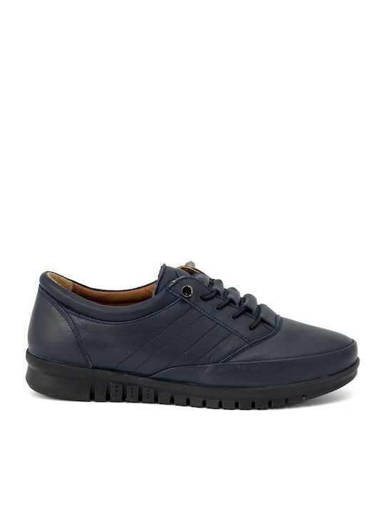 Dafni Women's Leather Oxford Shoes Blue