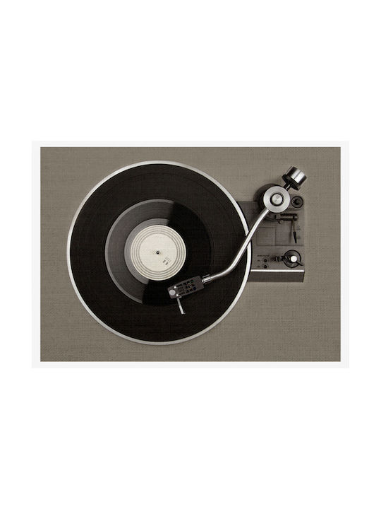 Walls Vintage Turntable Painting on Canvas 20x15cm