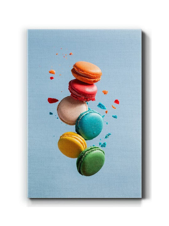 Walls Πολύχρωμα Macarons Πίνακας σε Καμβά 20x30cm