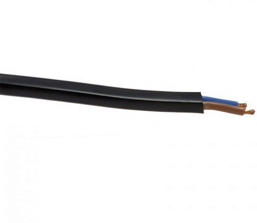 Redled Netzkabel Typ NYM mit Kabeleigenschaften 2x2.5mm² in Schwarz Länge 1m