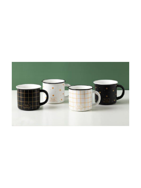 Ceramic Cup Multicolour 4pcs