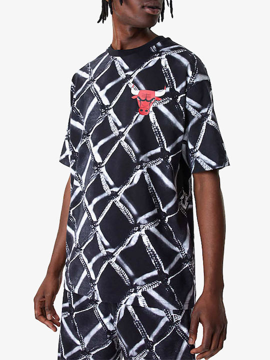 New era 60357099 NBA Infill Logo Phosun Short Sleeve T-Shirt Black