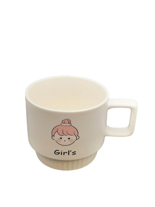 Ceramic Cup White 300ml