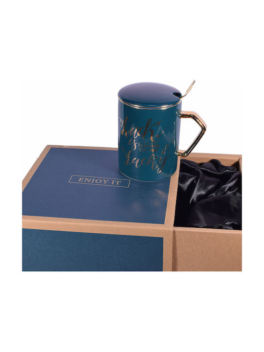 Tasse Keramik Blau 300ml 1Stück