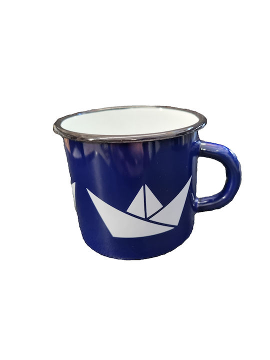 Tasse Emaille Blau 1Stück