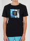 T-shirt Μαύρο