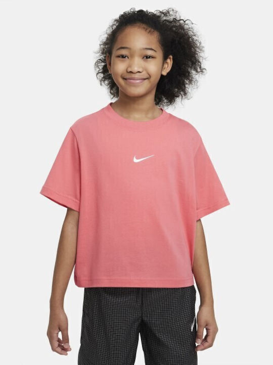 Nike Παιδικό T-shirt Ροζ Sportswear