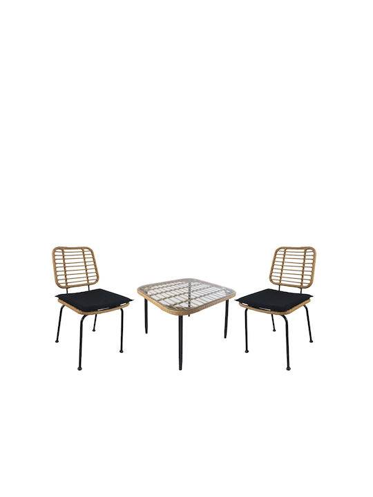 Garten- und Outdoor-Möbelsets Antius 3 Stück Na...