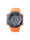 Xonix Digital Uhr Chronograph Batterie mit Orange Kautschukarmband